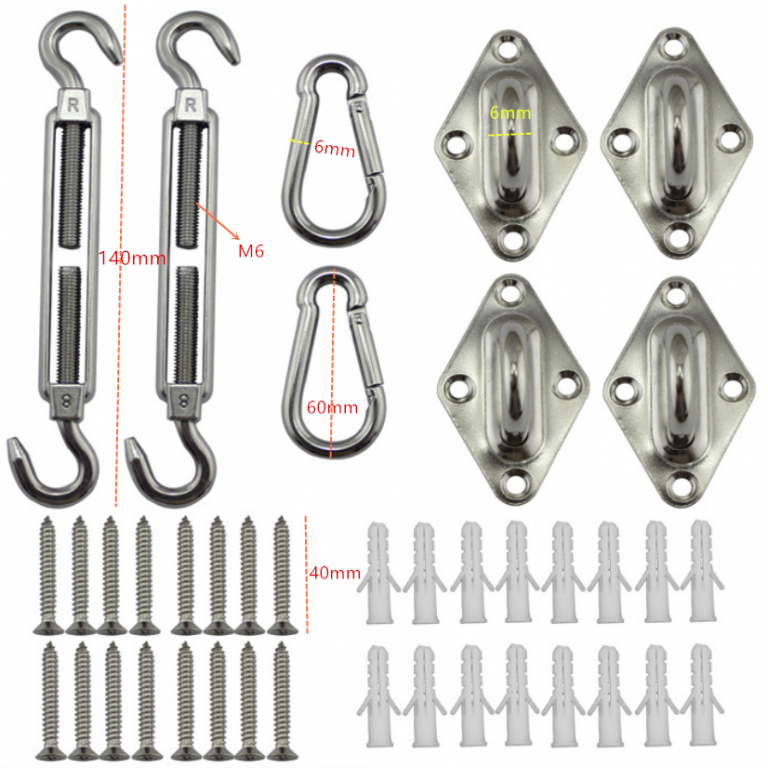 Shade Sail Mounting Hardware